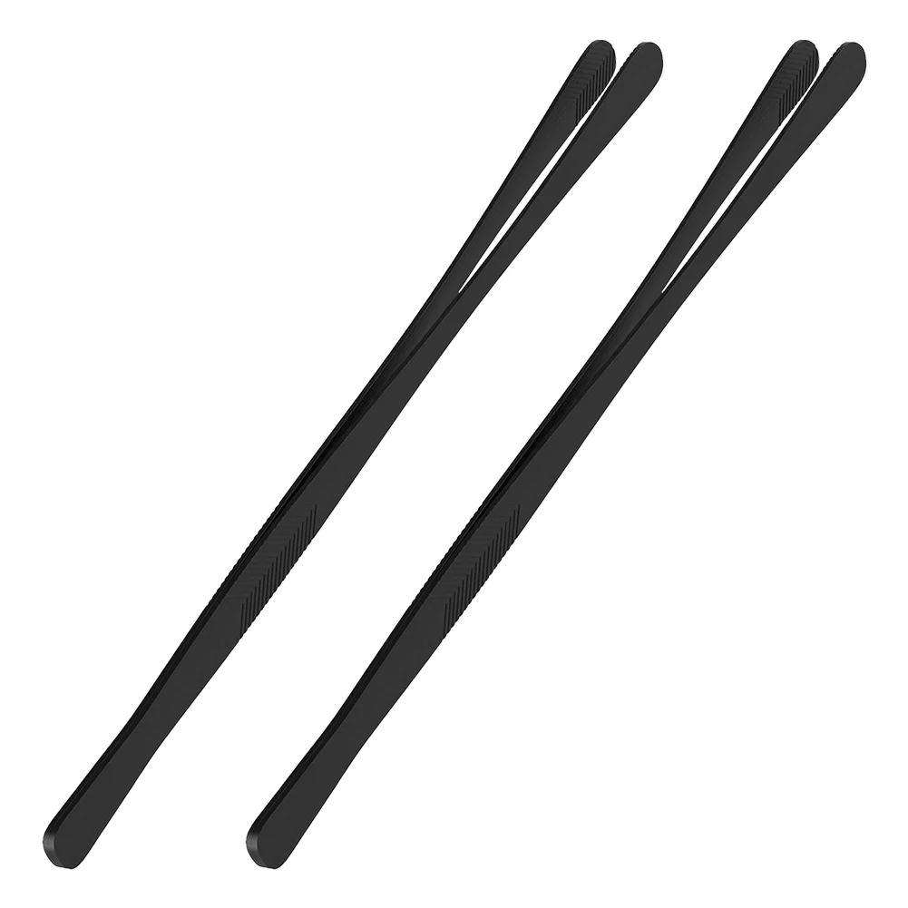 2PCS Kitchen Tongs for Cooking Stainless Steel Cooking Tongs Tweezers Metal Fine Kitchen Utensils for Serving BBQ Pasta Salad