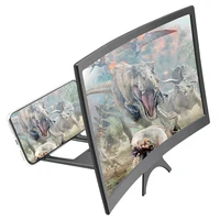 【12 Inch Large Screen 3D HD Amplifier Curved Screen Mobile Phone Screen Magnifier Smartphone Video Amplifier Stand Holder】 6