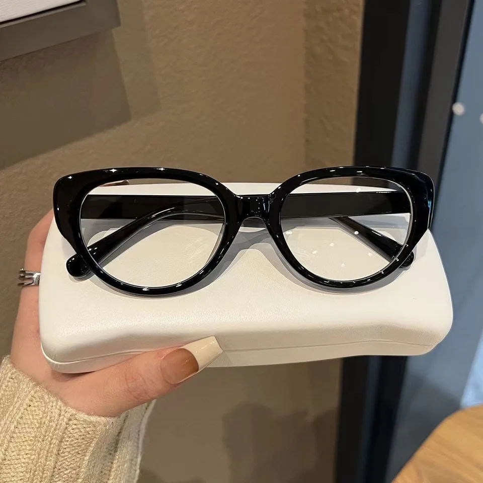 Retro Cat Eye Myopia Glasses Anti Blue Light