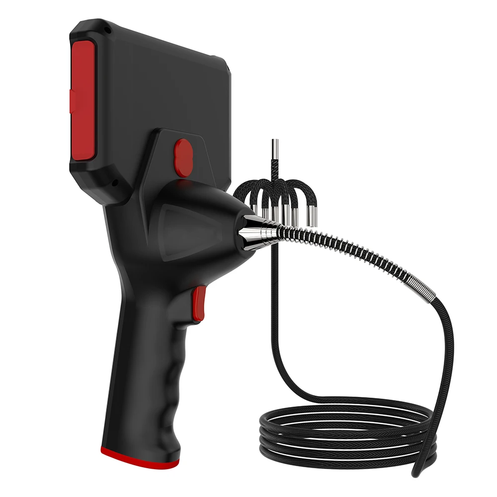 US22 산업용 5인치 스크린 내시경 3.9mm 1m 4방향 조절 가능 내시경 검사 카메라 다국어 지원 LED 조명 포함