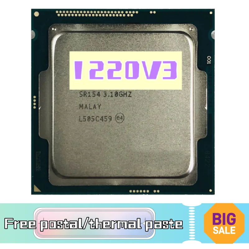 

Xeon E3-1220 v3 E3 1220v3 E3 1220 v3 3,1 ГГц четырехъядерный четырехпоточный процессор 80 Вт LGA 1150