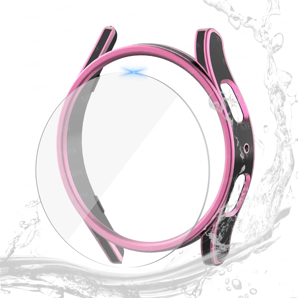 Waterproof Screen Protector and Durable PC Case with Tempered Glass Cover