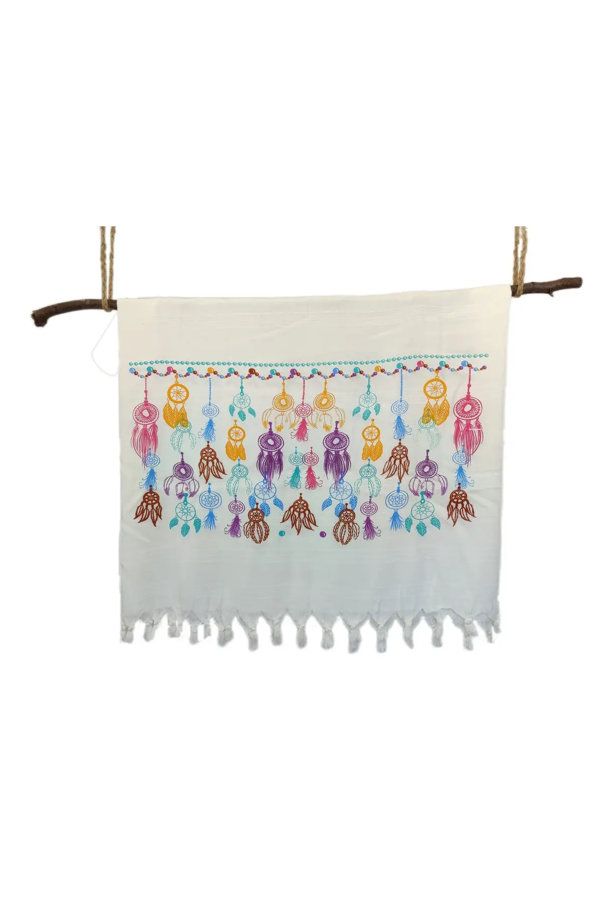 

Turkish Hammam Towel Peshtemal Loincloth With Tassel Bamboo Loincloth, Fringe Printed Pattern, Beach Towel, Bath Towel