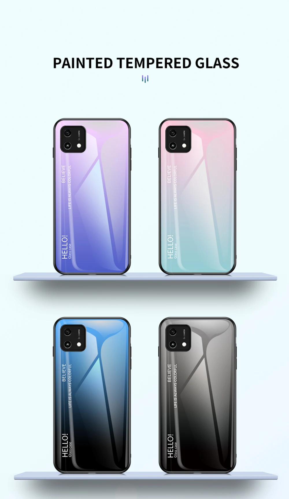 Luxury Mirror Tempered Glass Phone Case For Oppo Series_voghion.com