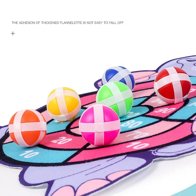 Montessori Dart Board Target Sports Game Toys For Children 4 To 6 Years Old Outdoor Toy Child Indoor Girls Sticky Ball Boys Gift 4