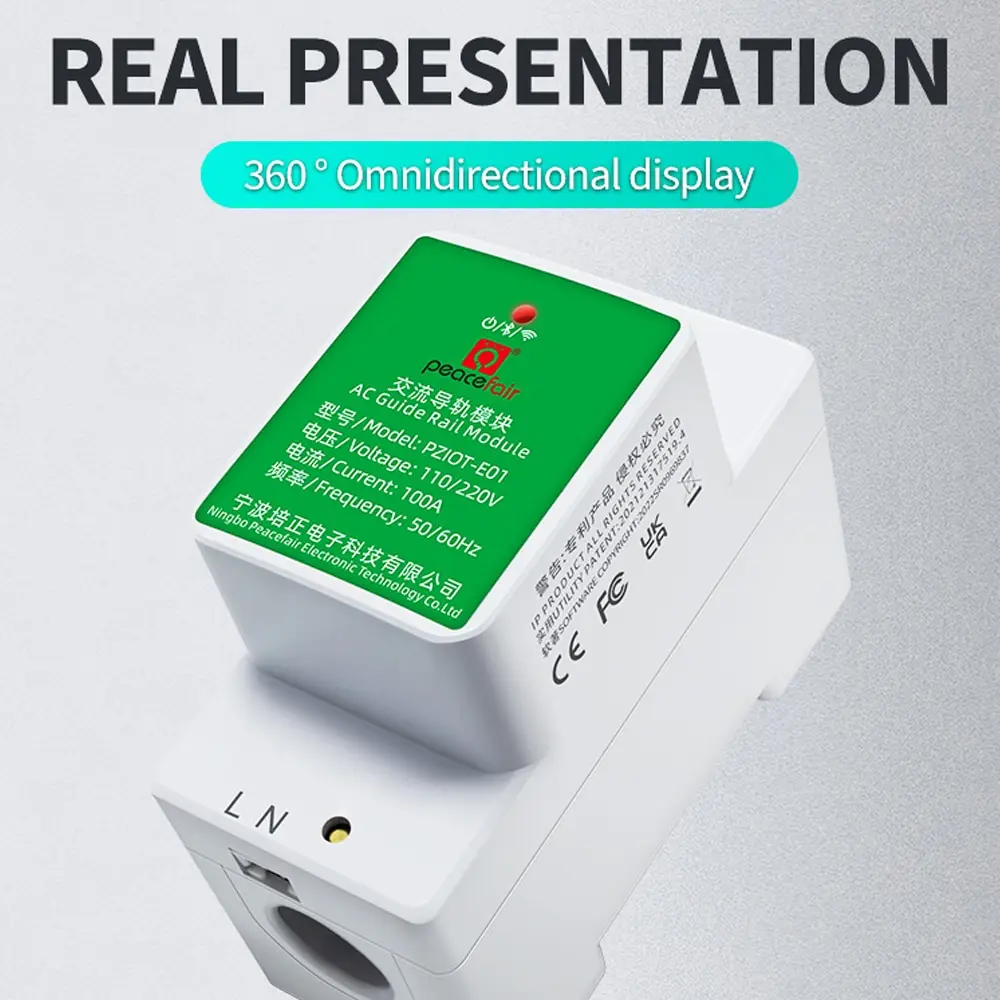 Description Picture 6 of item6 In 1 Tuya Single Phase Energy Meter AC Electric Din Rail WiFi Smart Kwh Power Consumption Meters Wattmeter Voltmeter Ammeter