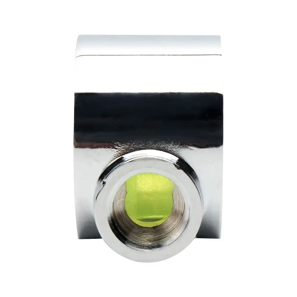 Description Picture 3 of itemG1/4 Threaded 2 Ways Flow Meter Five Impellers Water Cooling Flow Indicator Copper Chromed Shell Flow Measuring Instruments