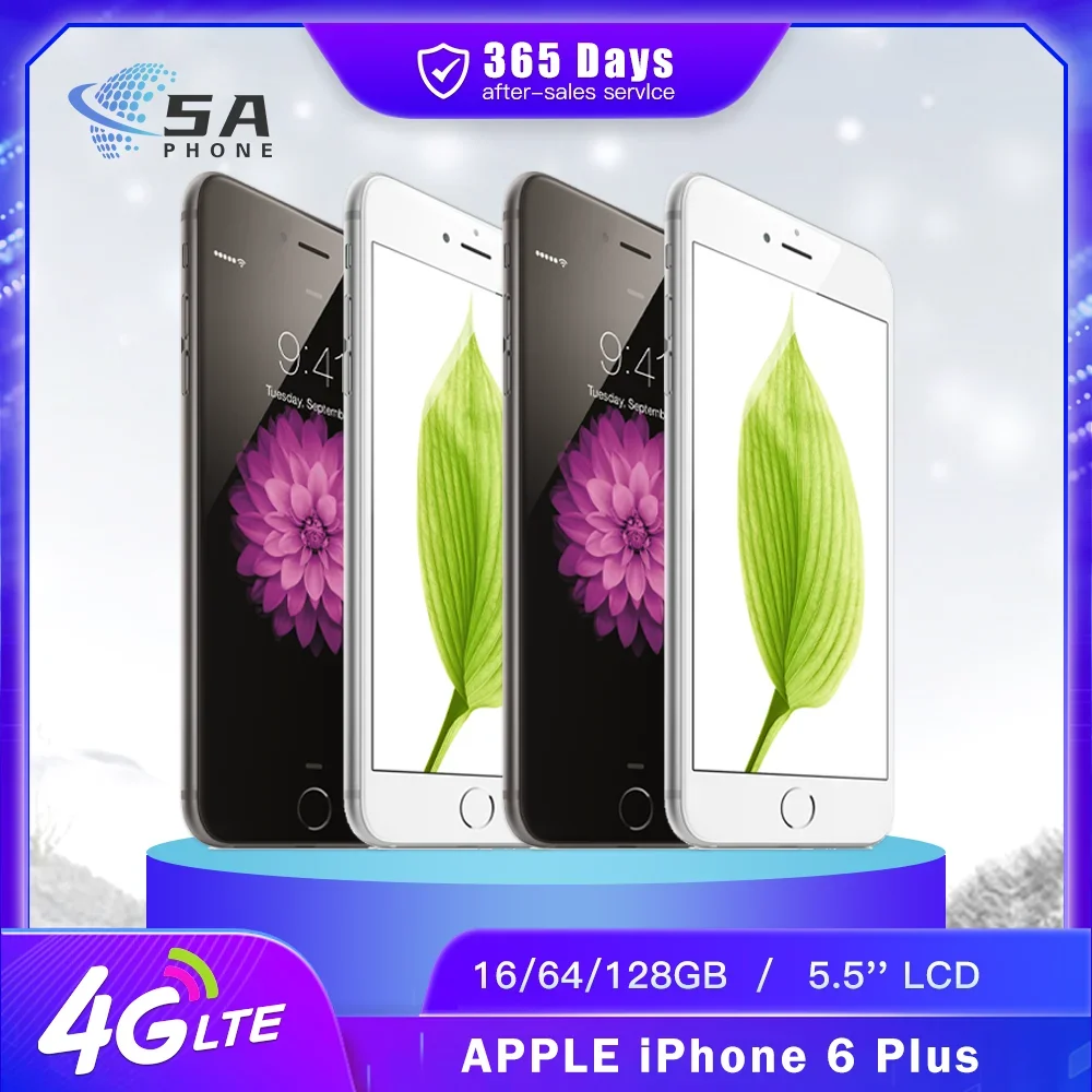Original Apple iPhone 6 Plus 4G LTE Mobile Phone Fingerprint 5.5" 1GB RAM 16/64/128GB ROM IOS A8 Dual-Core iphone 6 plus phone