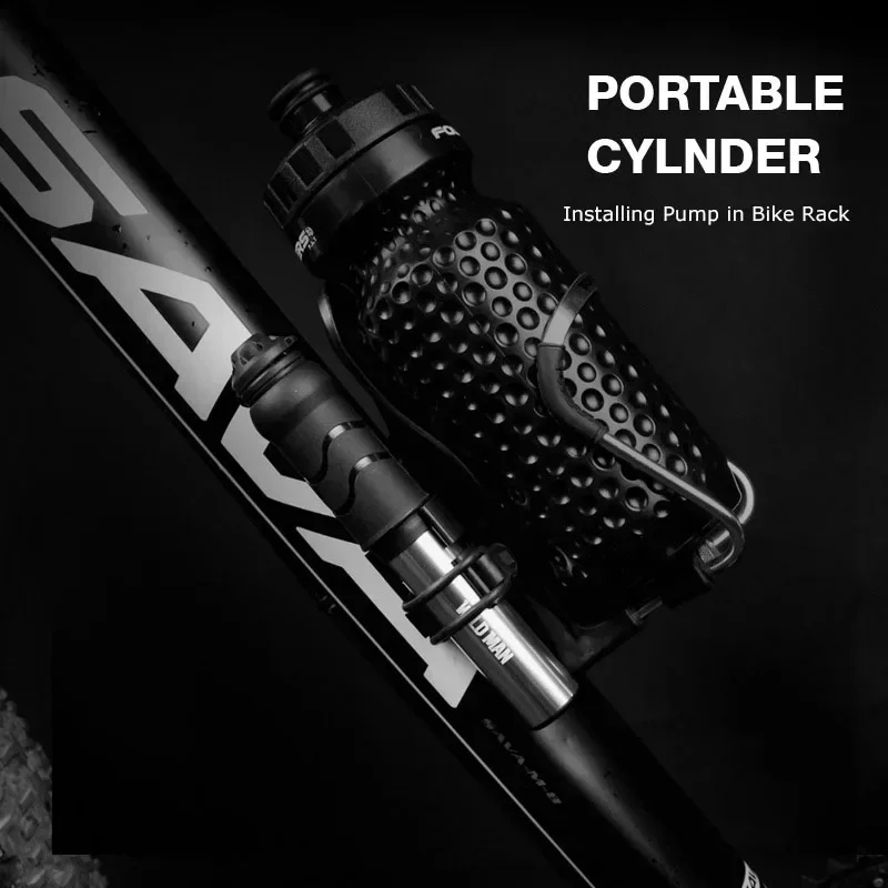 WILD MAN Alloy Mini Bike Pump Portable Cycling Air Pump Mountain Bicycle Air Pump Mtb Accesorios Schrader Presta Valve 100 Psi - Image 3