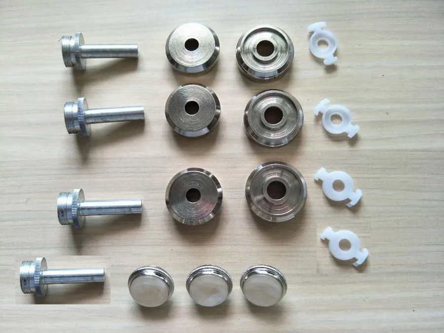 

Trumpet Repair Parts Top Valve Cap, Finger Button, Stem, Bottom Valve Cap