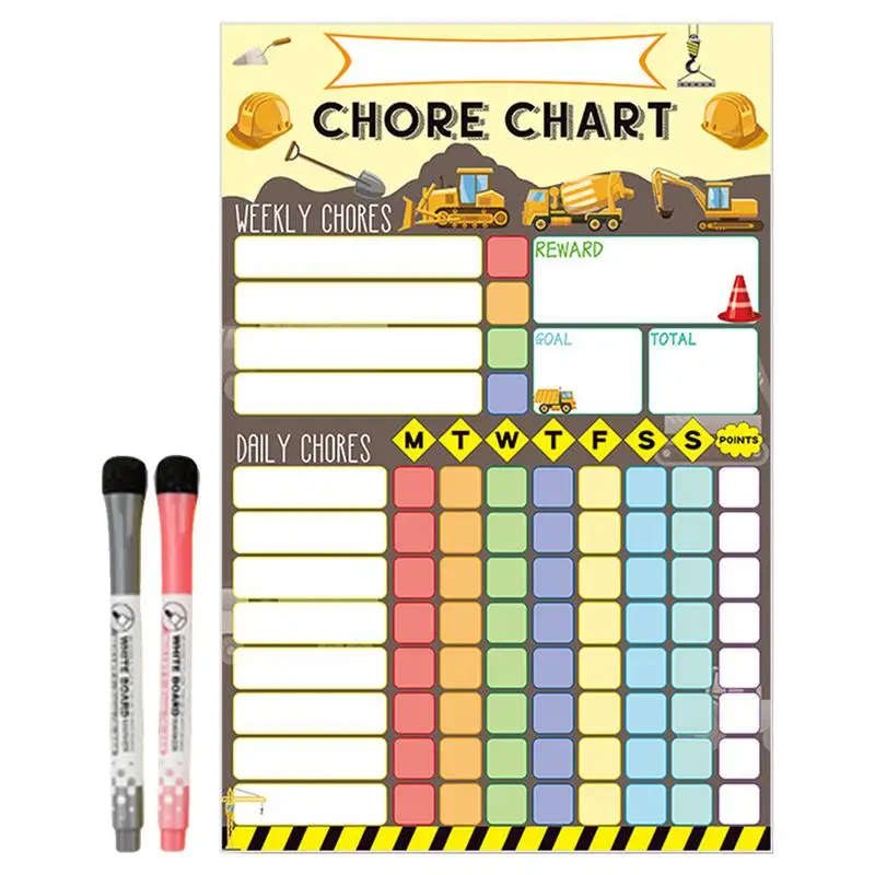

Magnetic Chore Chart 20x30cm Magnetic Chore Chart For Refrigerator Dry Erase Behavior Charts With 2 Markers Magnetic