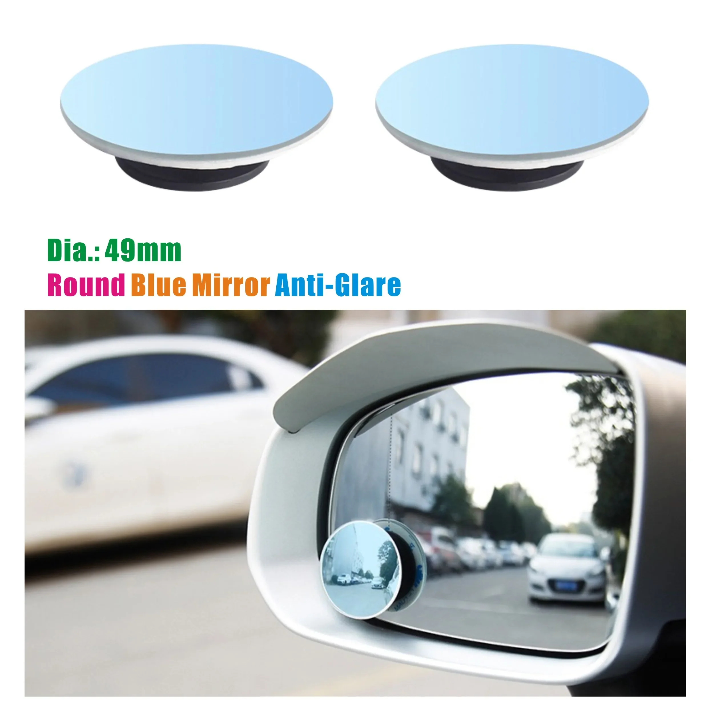 Blind spot mirror 1 Pair Blind Spot Mirror for Car Rear View Mirror Frameless Shatter Proof 2 Way Fixed Or 360 Degree Rotation