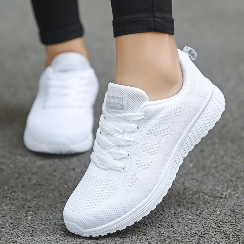 Women Shoes Chunky Lace Up Men Sneakers Zapatillas Mujer Light Flats Shoes  Ladies Outdoor Walking Luxury Men Chaussure Femme - Women's Vulcanize Shoes  - AliExpress