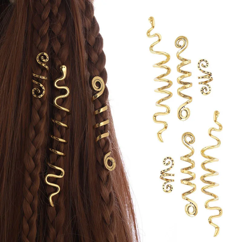 Hair Accessories For Braid Dreadlocks Hair Beads Accessories Clips Rings Headdress Dreads Hair Charms Jewelry Hair Styling Tools 5