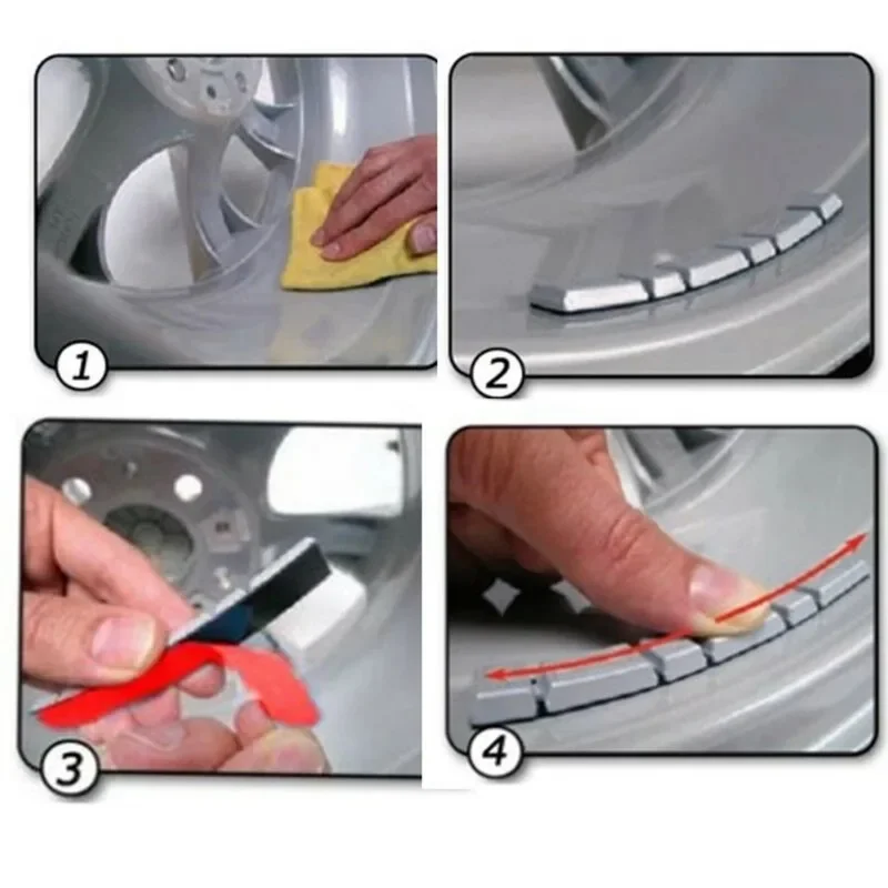 Wheel Balance Weight 60g Adhesive Iron Wheel Tyre Tire Balance Weights For Cars Motorcycle Balancer