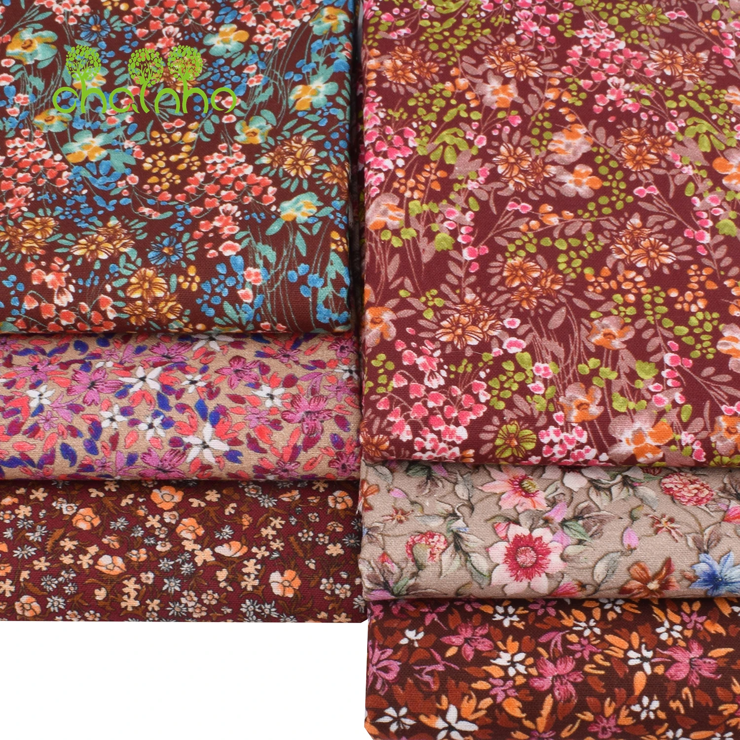 Chainho,Brushed Fabric,Cotton-Polyester,Reactive Dyeing,DIY Sewing Quilting Material For Cushion,Pillow,Sofa,Tablecloth,25MM10