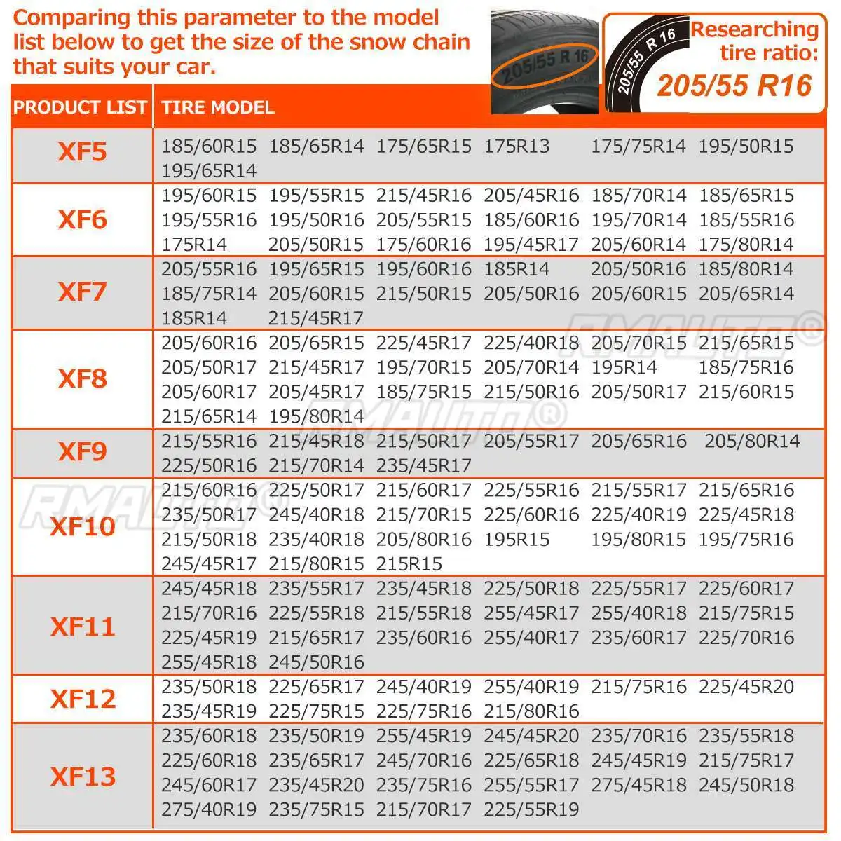 Tire Snow Chains Winter Off-Road Tire Chain for Cars SUV Truck on Snow Ice Anti-Skid Belts Tyre Chain Car Accessories