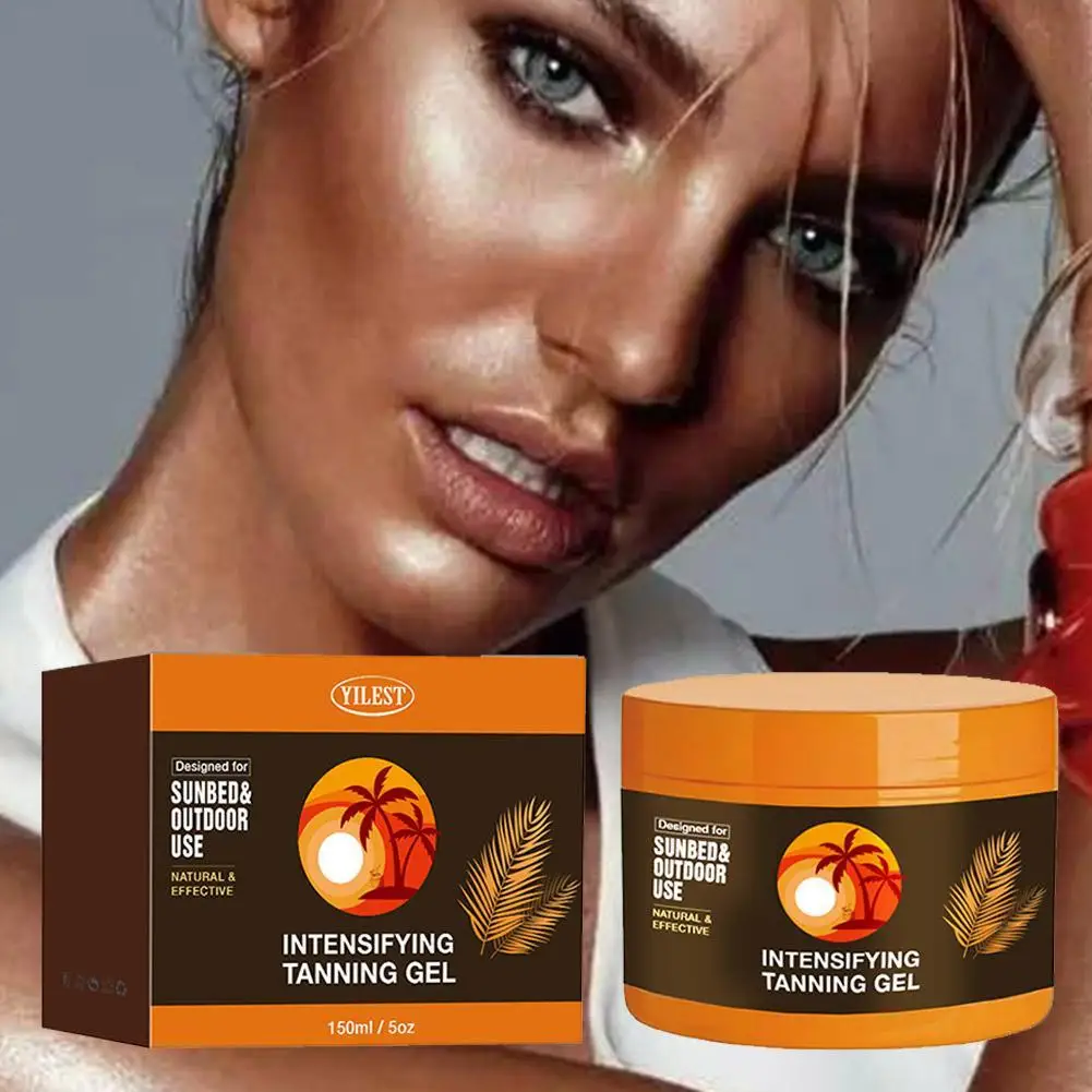 150ml Black Repair Cream Tanning Bronze Color Hydration Moisturizing Healthy Skin Tone Post Sun Repair
