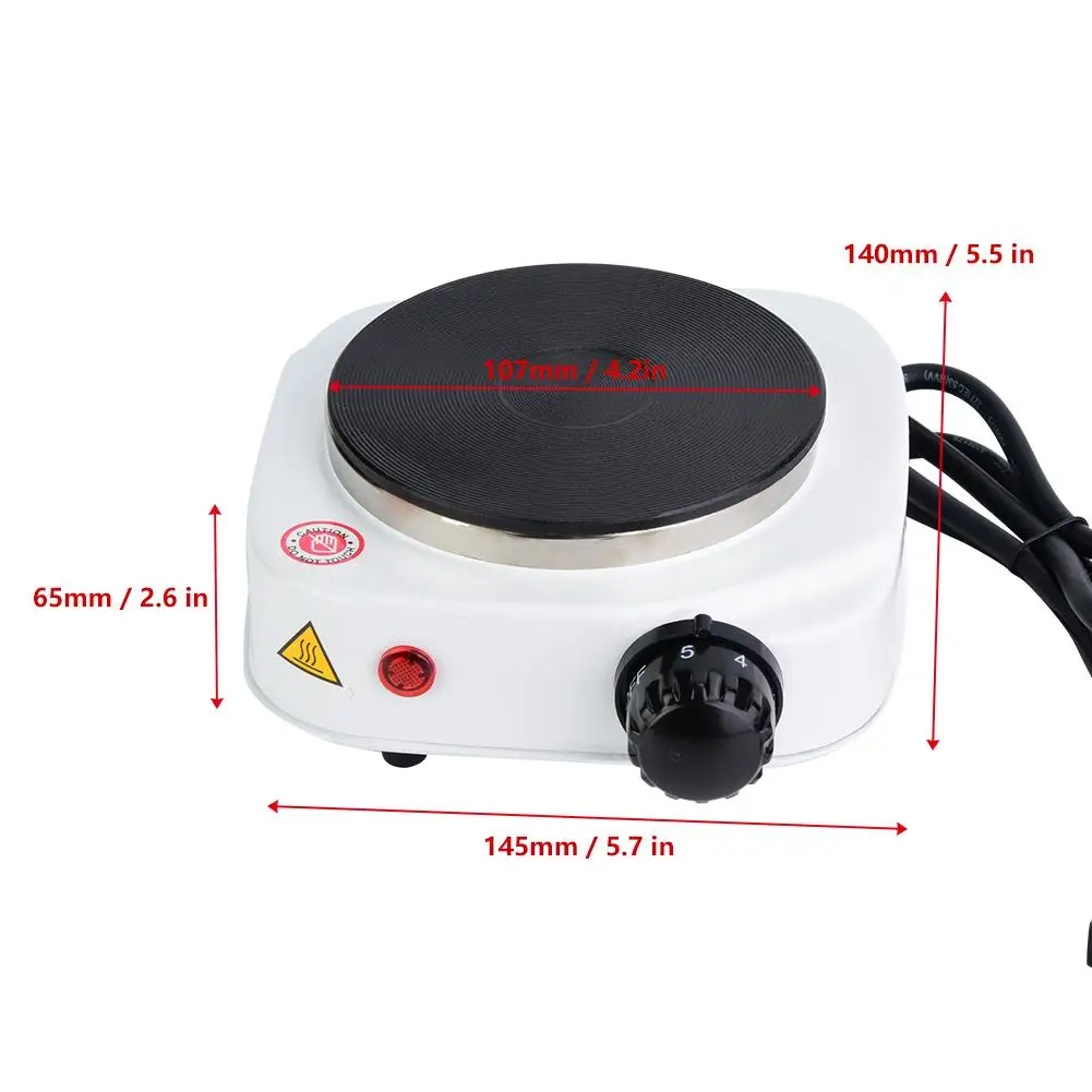 110V 220V Electric Hot Plate Mini stove Coffee Heater Milk Tea Mocha Heating Stove Cooking Pot Oven Small Furnace Cook US plug 5