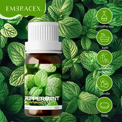 Pure Plant Essential Oils for Home Care - Perfect for Diffusers, Candle Making, and Aromatherapy (Peppermint)