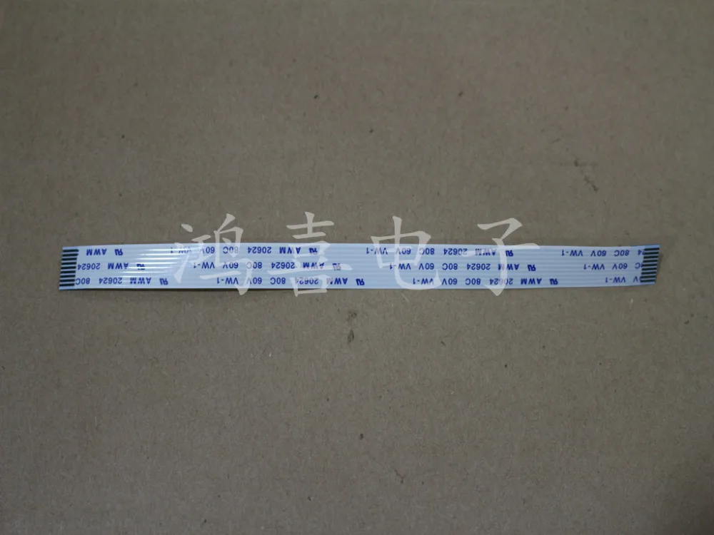 FFC FPC flexible Cable 1.0mm pitch 9 pin length 40mm 50mm 80mm 100mm 120mm 150mm 160mm Forward Width 10mm AWM 20624 