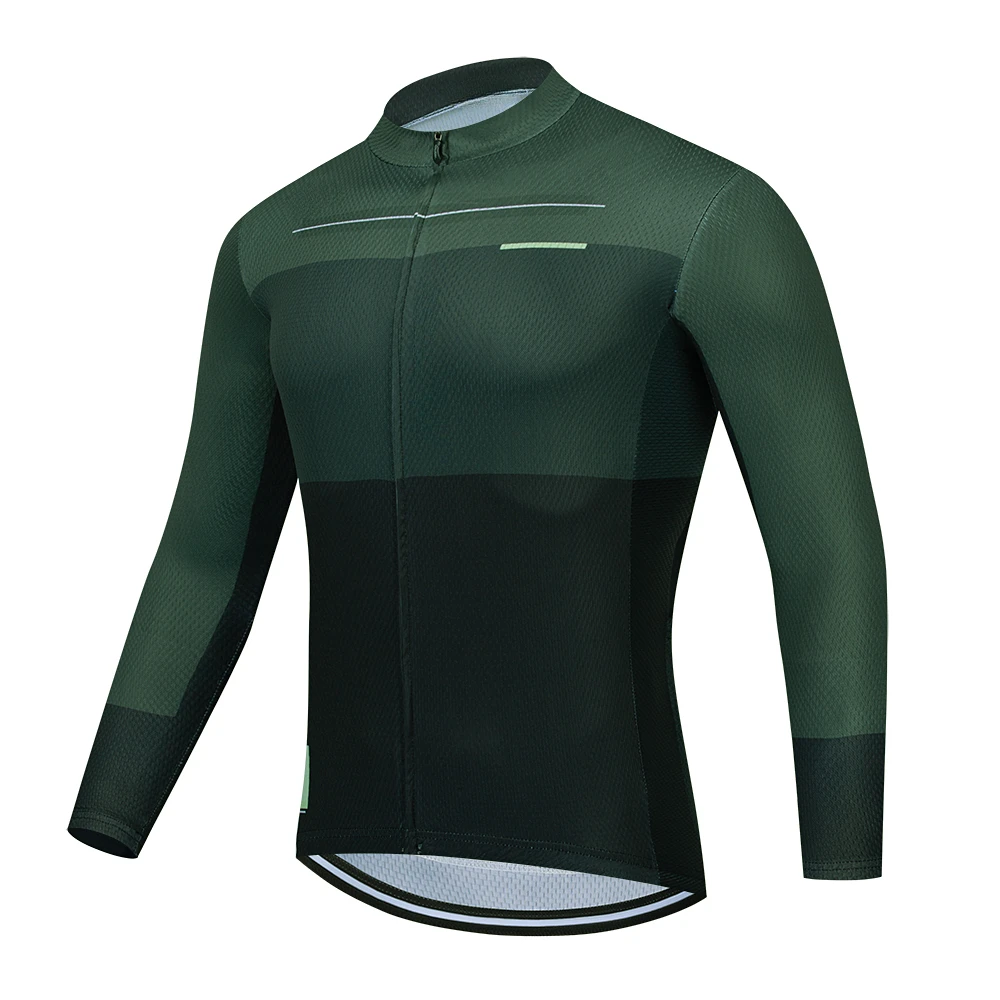 thumbnail image 1 of Maillot de ciclismo de manga larga para hombre, ropa de ciclismo de primavera 2023, maillot de ciclismo anti-UV, camiseta de bicicleta transpirable, 1 of 5