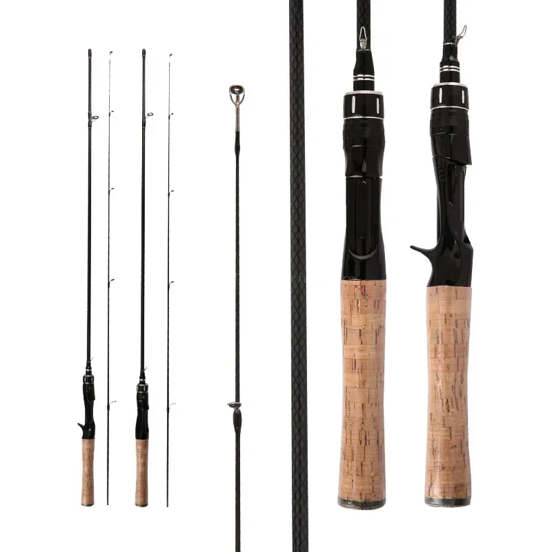 2 Sections Spinning Casting Rod for Jigging Bass Trout 1.8m