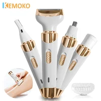 4 In 1 Electric Lady Shaver for Shaver Lady Shaver Body Hair Trimmer for Armpit Bikini Arm Leg Face Mustache Portable Painless 1
