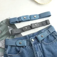 2024 Canvas Adjustable Elastic Waist Band Invisible Belt Buckle-Free Belts for Women Men Jean Pants Dress No Buckle Easy To Wear 1