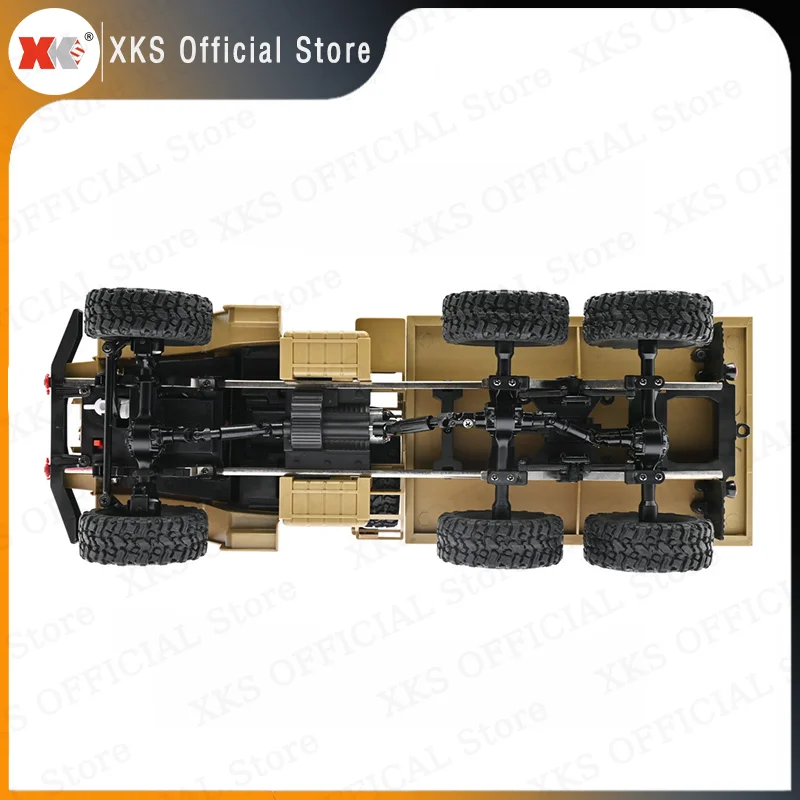 Wpl B16 1/16 Rc Car 2.4g Remote Control 6wd Off-road Rock Crawler Led Light Electric Climbing Rtr Kit Rc Truck Toy Gift For Boys 3