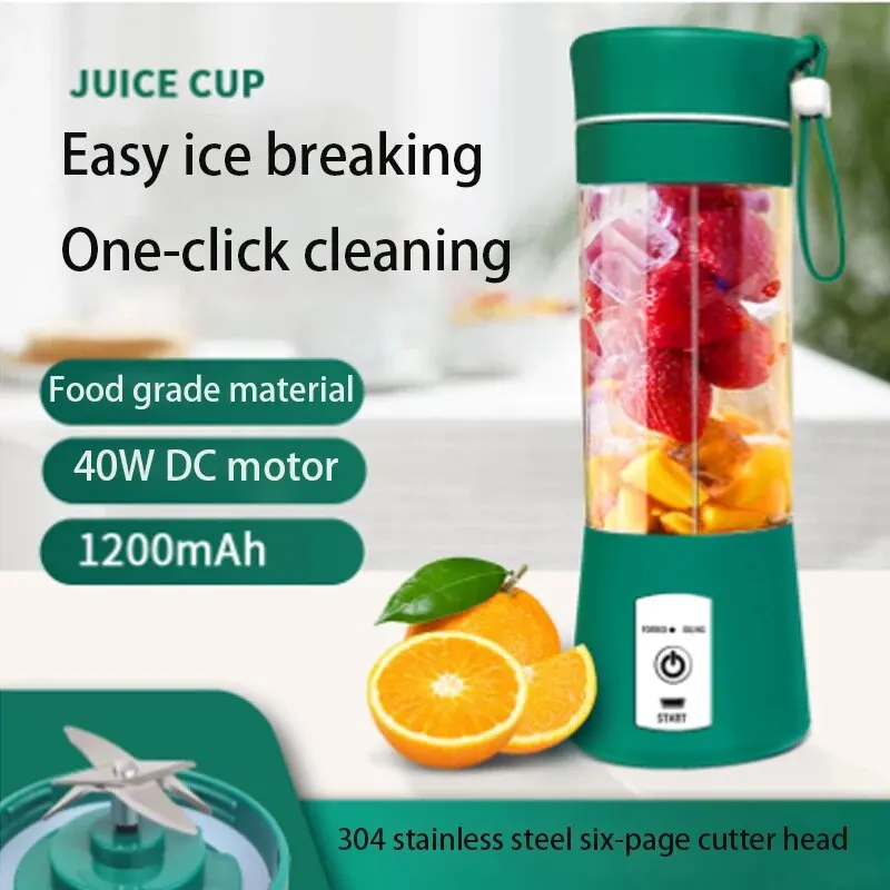 Portable Home Juicer Portable Electric Wireless Small Juicer Six Steel Knife Automatic Cup Handmade Creative Drinks fruit juicer