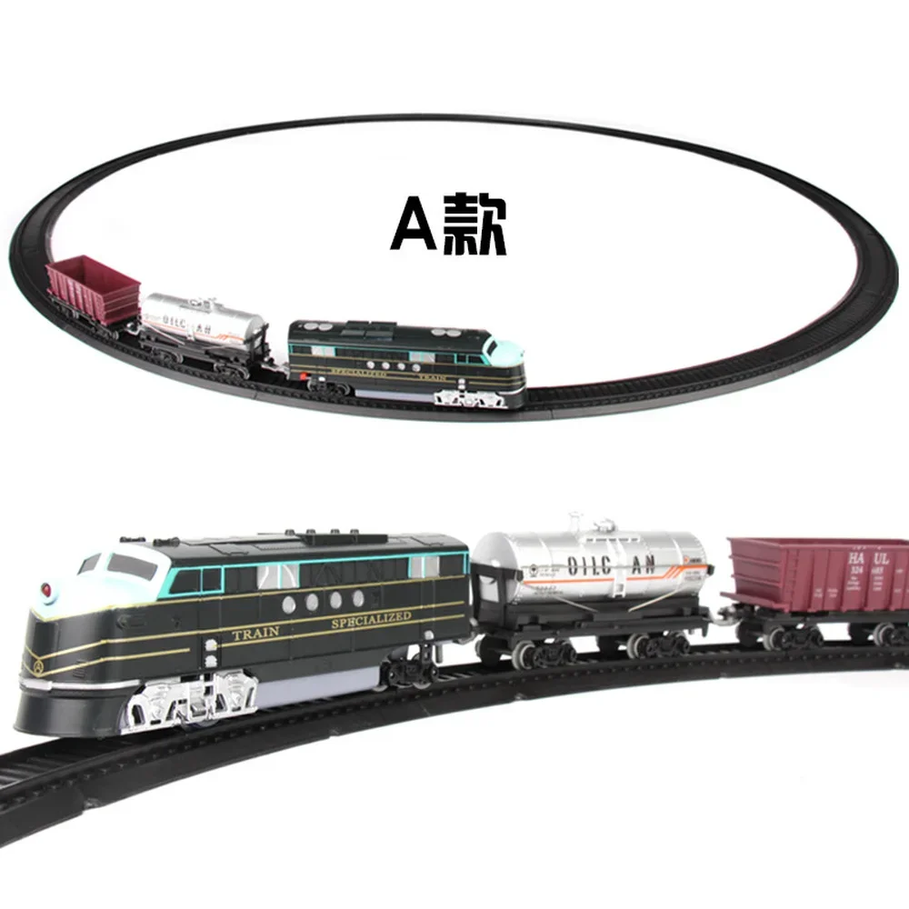 Electric Train Rail Car Track Toy Set electric train set