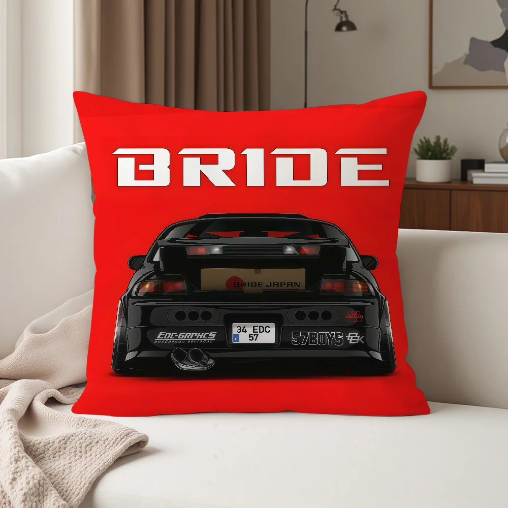 Japanischer JDM-Auto-B-BRIDE-Kissenbezug, geeignet für Schlafzimmer, Wohnzimmer, Autos, Heimdekoration – Detail 8