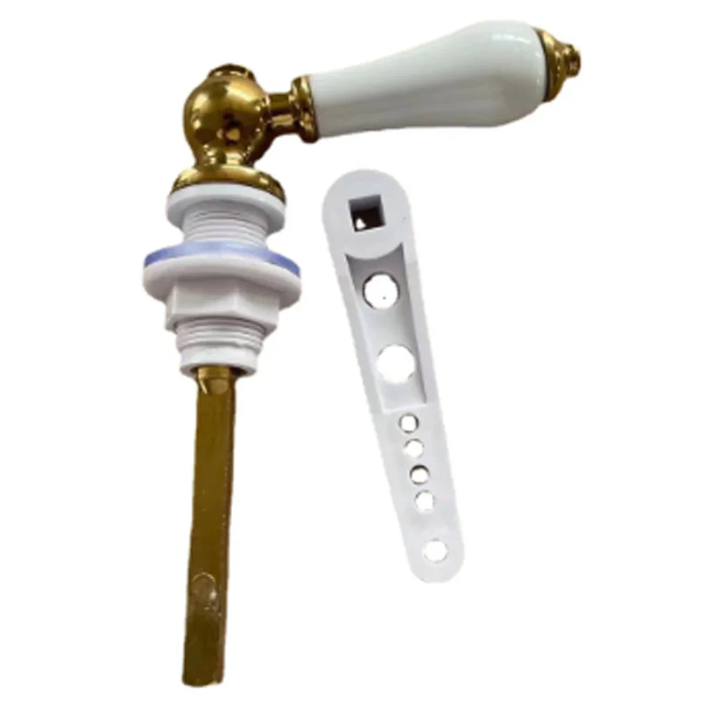 Traditional Porcelain Gold Victorian White Toilet Cistern Lever Flush Handle Zinc Alloy Toilet Cistern Lever 1PC
