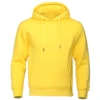 Solid Color Men Hoodies Fleece Warm Mens Sweatshirt Fashion Streetwear Casual Men's Loose Breathable Pullovers Brand Hoody 4