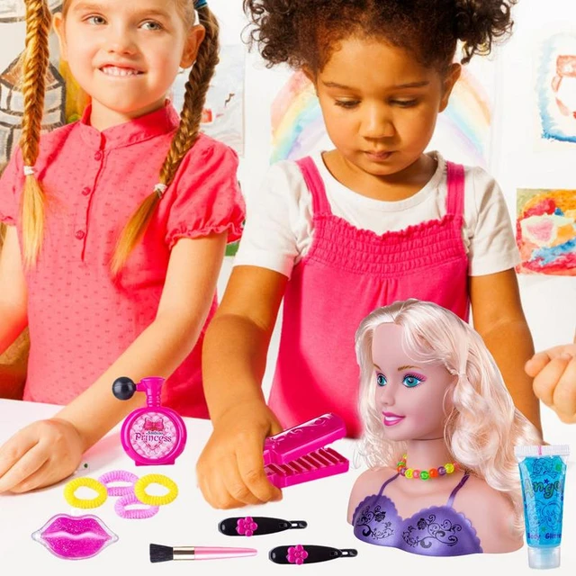 35pcs Doll Hair Beauty Dress Up Salon Set Pretend Play Makeup Set With Blow  Dryer And Other Styling Tools Fashion Toy For Kids - AliExpress