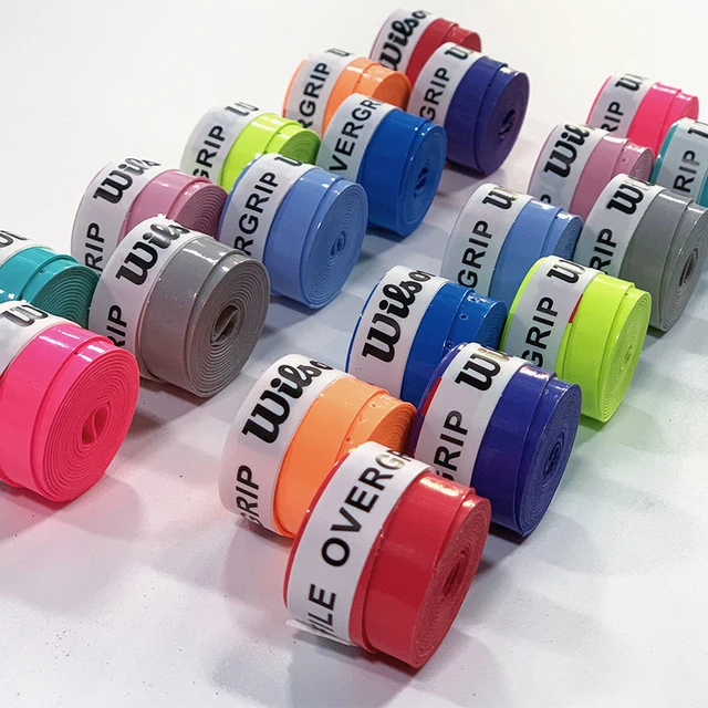 15/30/60/120PCS Wilson Tennis Overgrip PU Tennis Racket Sweat Band Absorption Grip Badminton Racket Handle Grip Tennis Griptape 4