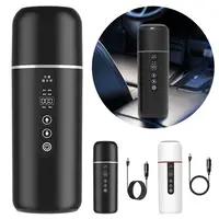 12V 24V Portable Car Heating Cup 500 Ml Travel Heating Smart Stainless Steel Insulation Cup OLED Display Electric Kettle