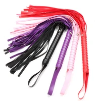 PU Leather Horse Whip,49CM Bull Whip Horse Riding Whip,Handle with Wrist Strap 2