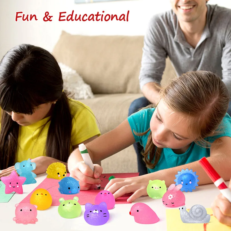NEW Mochi Squishies Kawaii Anima Squishy Toys For Kids Antistress Ball Squeeze Party Favors  Stress Relief Toys For Birthday 6