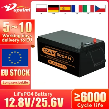 New 12V 24V 100Ah 200Ah 280Ah 300Ah LiFePO4 Battery Pack New Grade A Built-in BMS for RV Boats Solar Energy No Tax&Vat 1