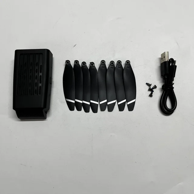 LYZRC L900 Pro SE MAX 7.4V 2200mah Battery L900Pro RC Drone Batteries L900SE Propeller Blade Parts Accessory - L900PRO 1 BLACK KIT