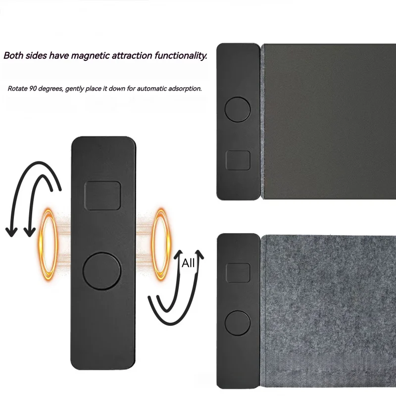 15W Fast Charging Simple Atmospheric Magnetic Separation Two-in-One Mobile Phone Wireless Charging Mouse Pad