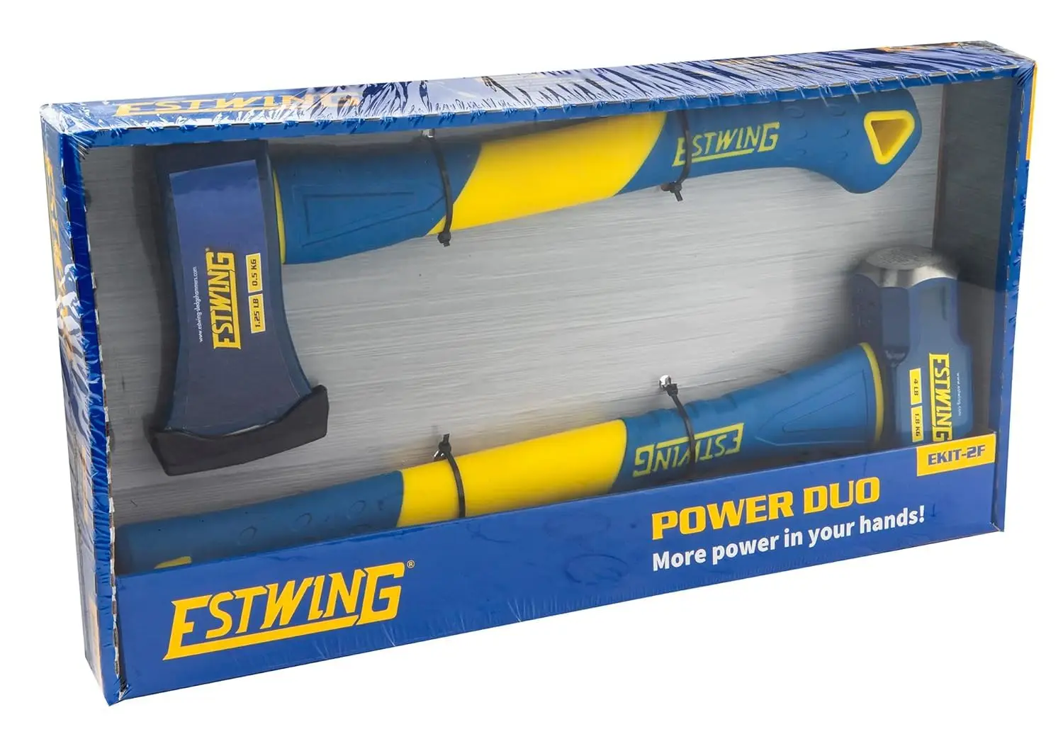 Description Picture 4 of itemEstwing Power 2pc Set, 4 lb. x 16" Sledge Hammer and 1.25 lb x 14" Axes with Fiberglass Handle