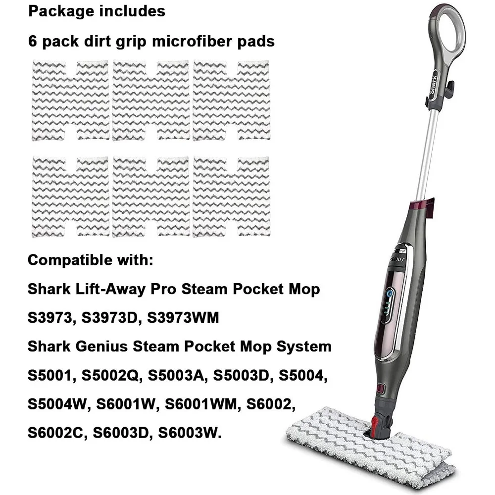 

6 шт./упаковка, насадки для швабры S3973 S3973D S3973WM S5001