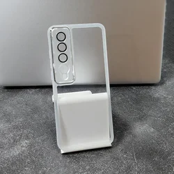 Luxury Clear Silicone Protective Lens Film Case for Xiaomi Mi 10 Series - Full Camera Coverage (Transparent White)