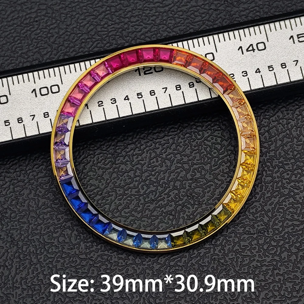 Rhinestone-Embellished Watch Bezel Insert