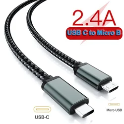 Langlebiges USB-C auf Micro USB Power- und Datenkabel - 1M/0.3M Länge