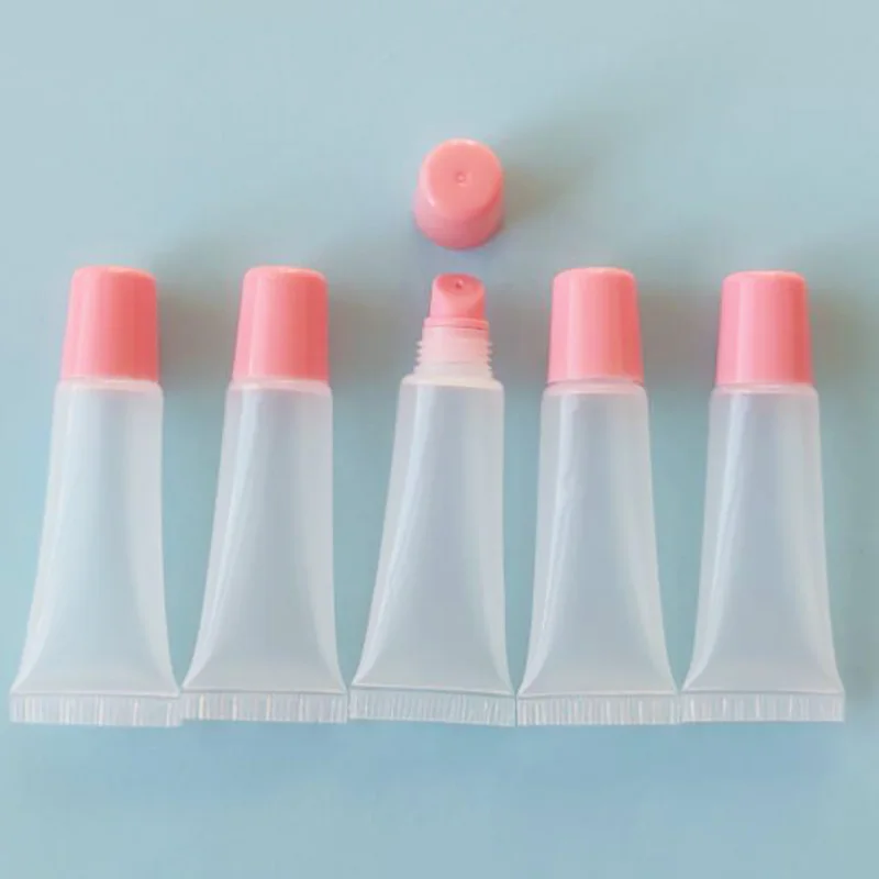 50/30/10PCS 8/15ML Lip Gloss Tubes Containers Empty Lipgloss Tube Lip Balm Tubes Refillable Squeeze Gloss Supplies MakeUp