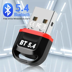 Wireless Bluetooth USB Adapter for PC - Enhanced Audio & Device Connectivity (Bluetooth 5.4 Latest)